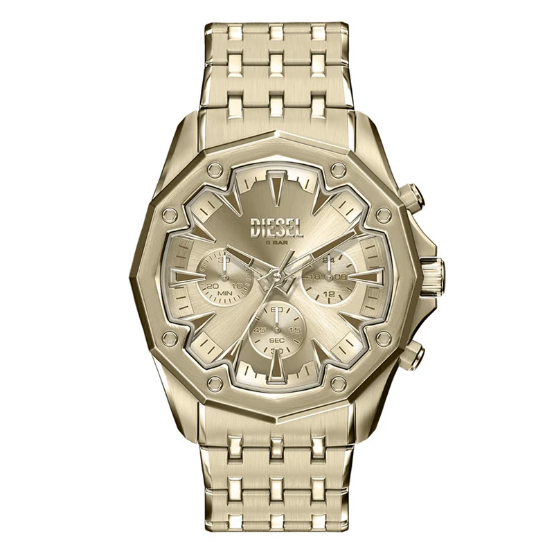 Diesel Stinger Round Gold Dial Watch DZ4707