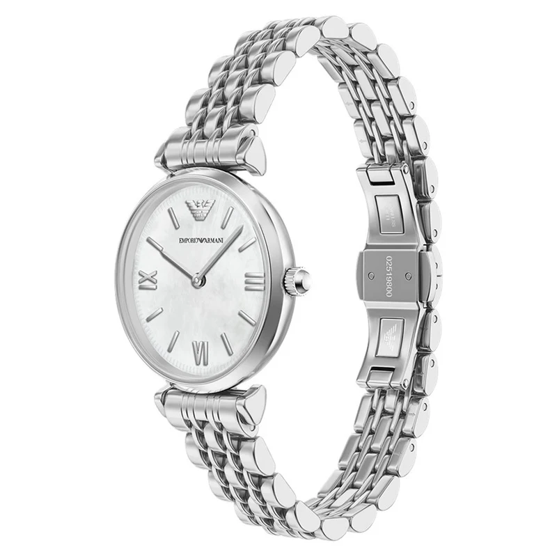 Emporio Armani Round White Dial Watch AR11768