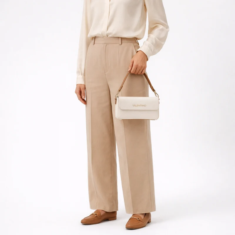 Valentino Bags Alexia - Schultertasche 25 cm (bianco/cuoio)