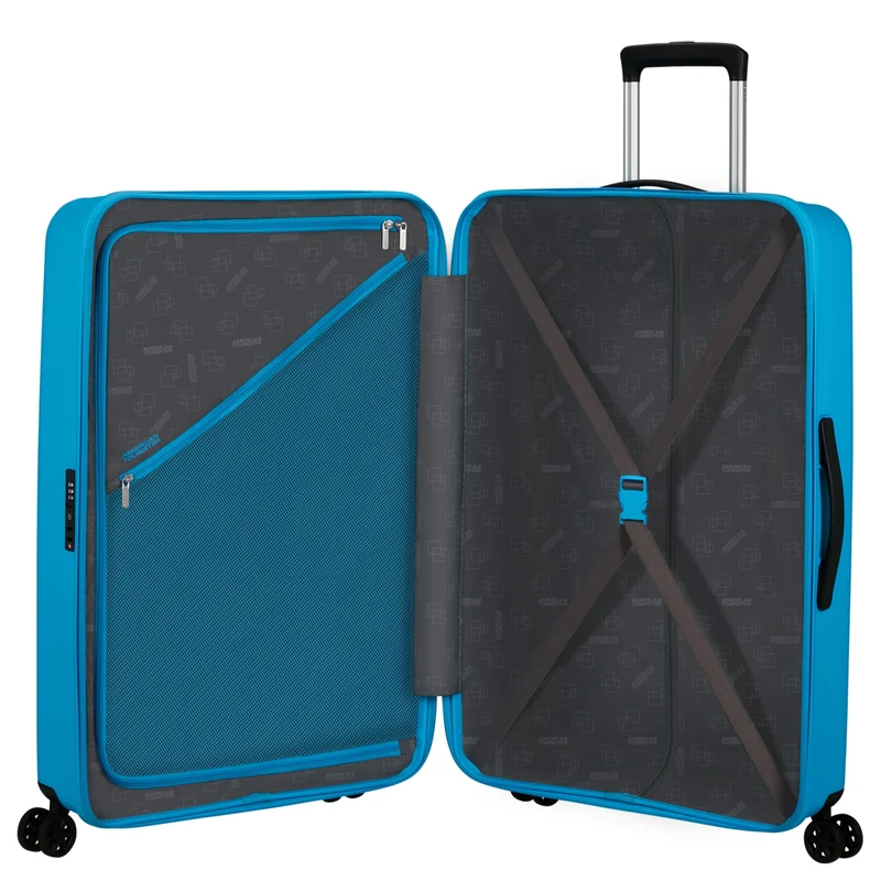 American Tourister Rejoy - 4-Rollen-Trolley 77 cm (blau)