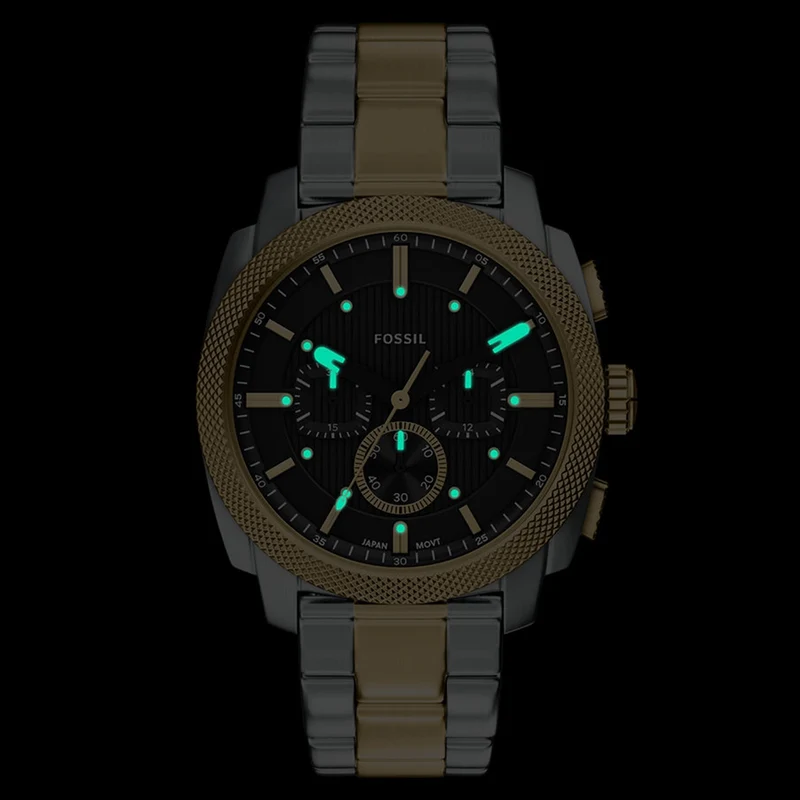Fossil Machine Round Black Dial Watch FS6159