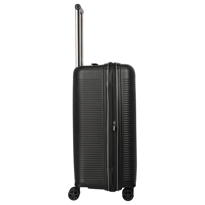 Travelite Roomer Trunk - 4-Rollen-Trolley M 66 cm erw. (black)