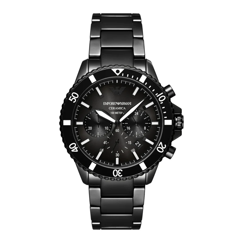 Emporio Armani herren Uhr Schwarz AR70010