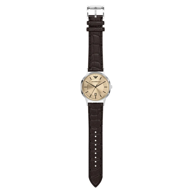 Emporio Armani Round Silver Dial Watch AR11783