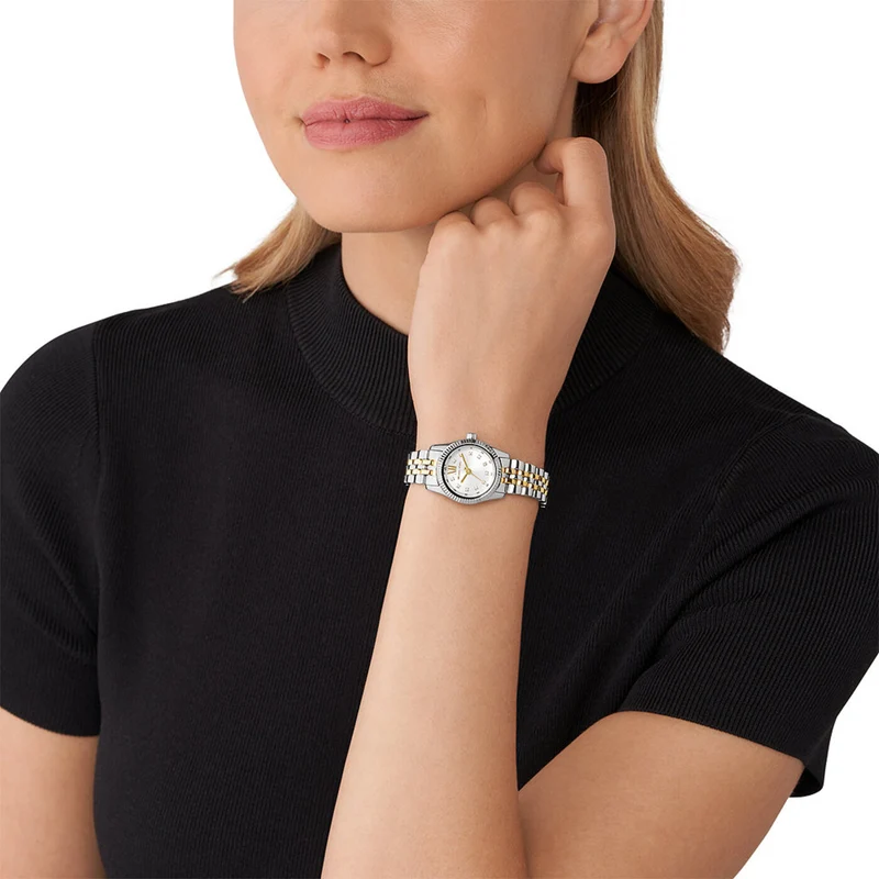 Michael Kors Lexington damen Uhr Gold/Silber MK4740
