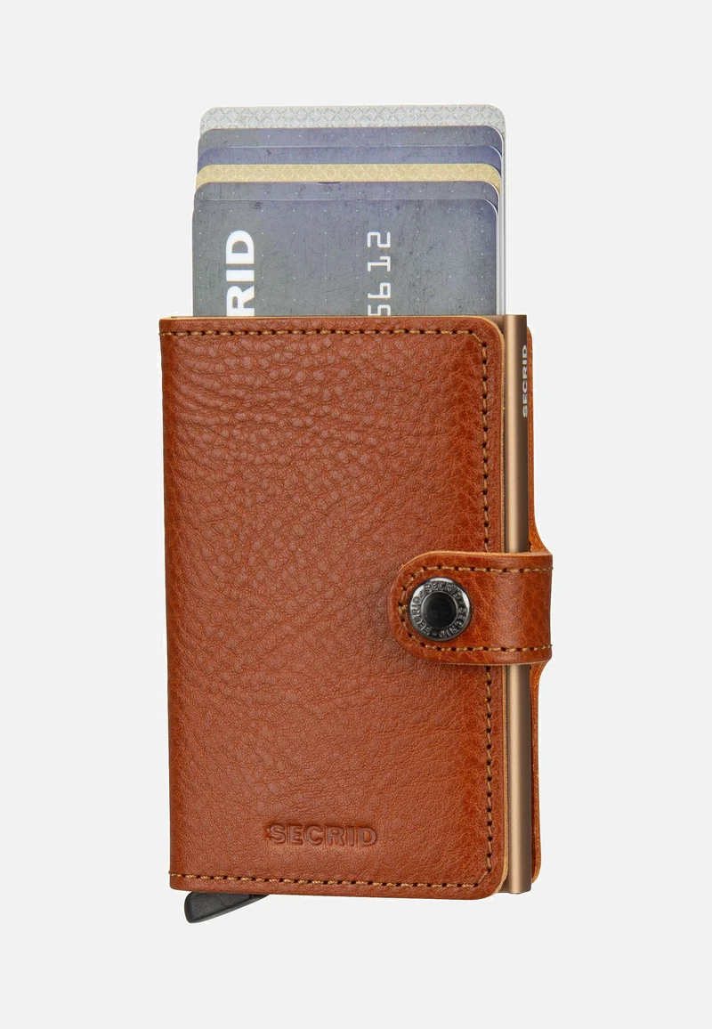 Miniwallet Veg Tanned Caramello-Sand - Portemonnaie