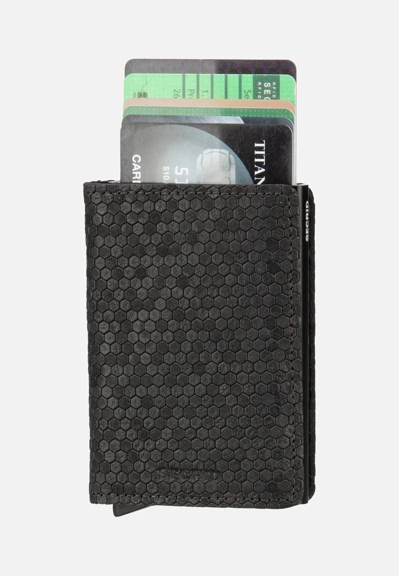 Slimwallet Hexagon Black - Portemonnaie