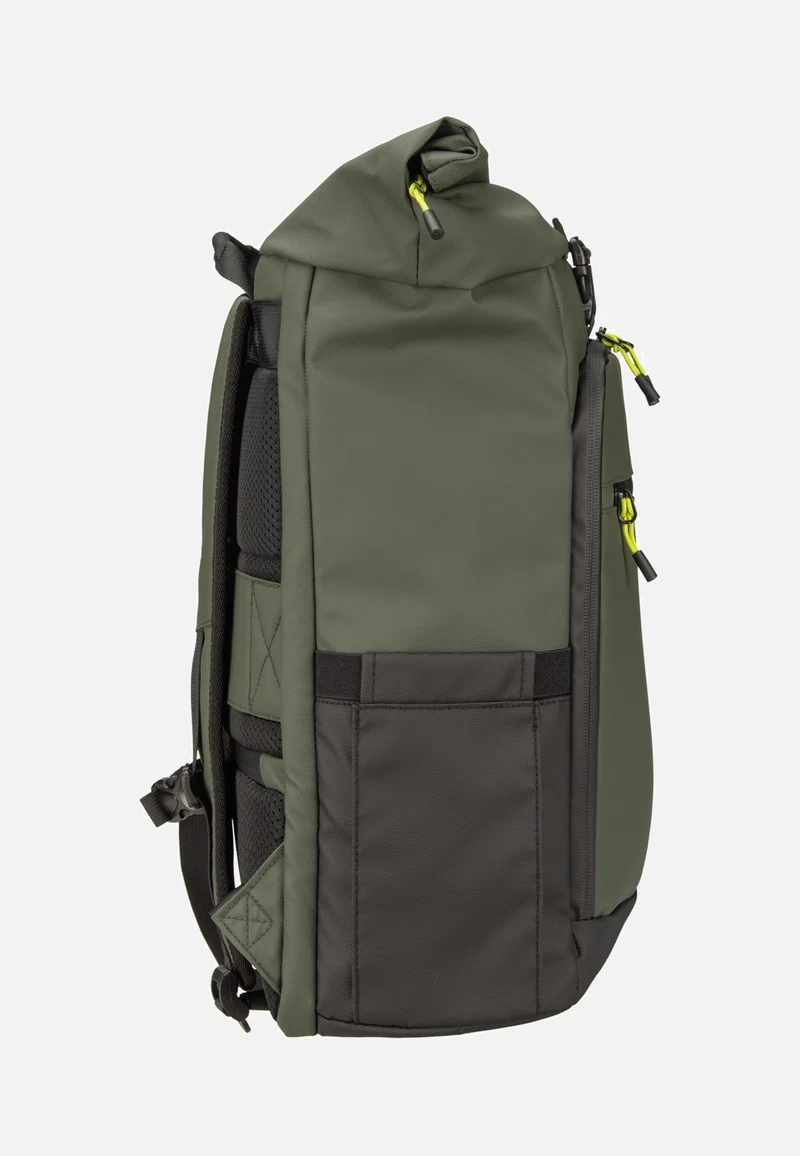 Briize Backpack M Roll-Up Khaki - Rucksack