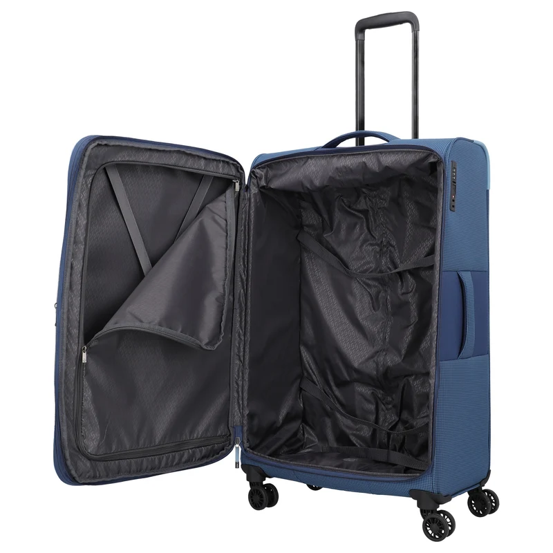 Travelite Corsiica - 4-Rollen-Trolley L 77 cm erw. (blue)