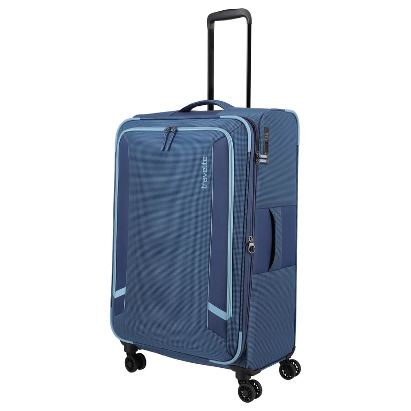 Travelite Corsiica - 4-Rollen-Trolley L 77 cm erw. (blue)