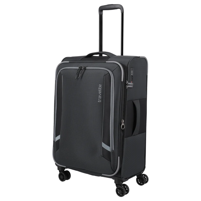 Travelite Corsiica - 4-Rollen-Trolley Set 4tlg. erw. (black)