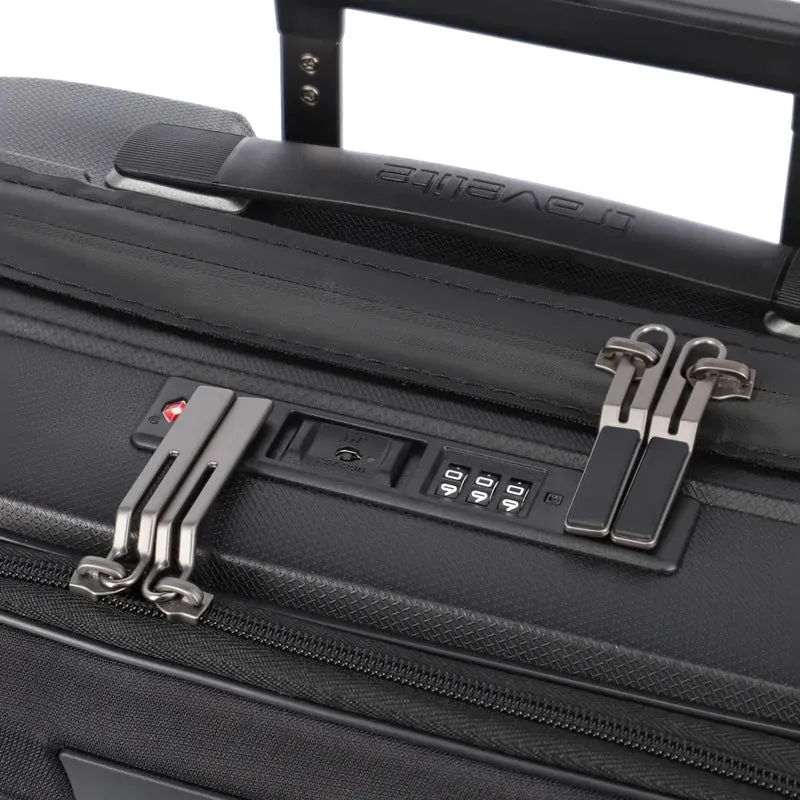 Travelite Mooby - 4-Rollen-Trolley Set 3tlg. (schwarz)