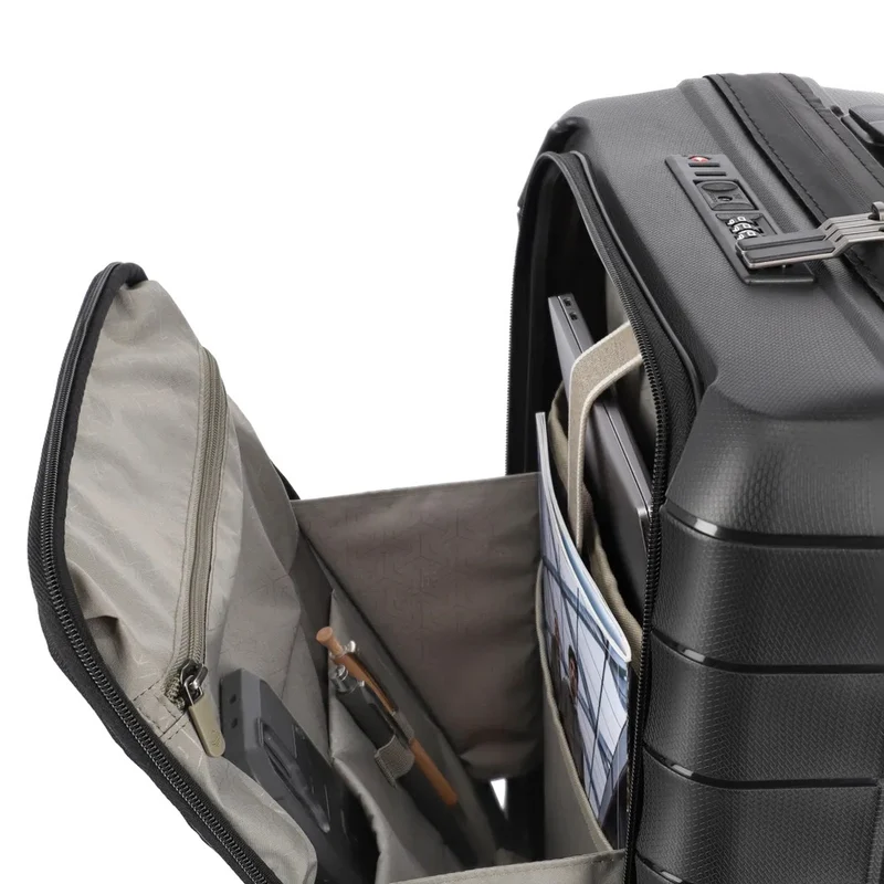 Travelite Mooby - 4-Rollen-Trolley Set 3tlg. (schwarz)