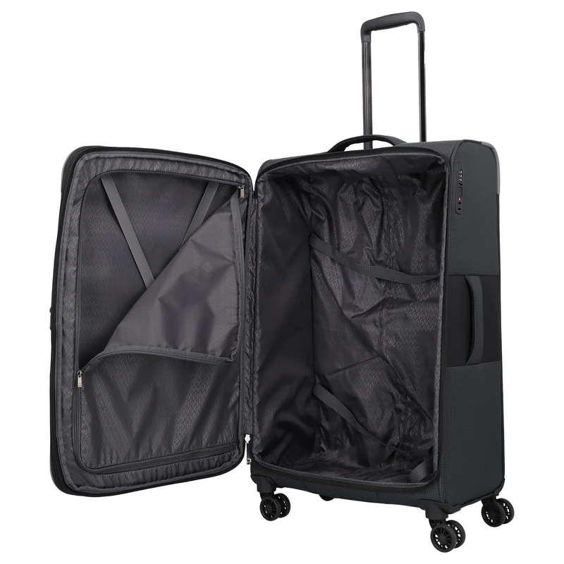 Travelite Corsiica - 4-Rollen-Trolley L 77 cm erw. (black)