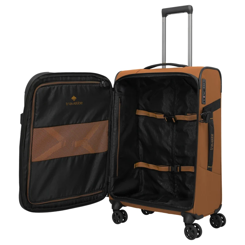 Travelite Briize - 4-Rollen Trolley Set 3tlg. S/M erw./L erw. (curry)