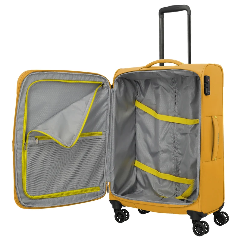 Travelite Umbria - 4-Rollen-Trolley-Set 3 tlg. (golden glow)