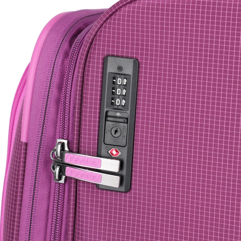 Travelite Corsiica - 4-Rollen-Trolley L 77 cm erw. (pink)