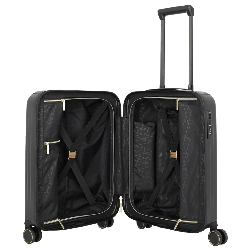 Travelite BARBARA Novelty - 4-Rollen-Kabinentrolley S 55 cm (schwarz)