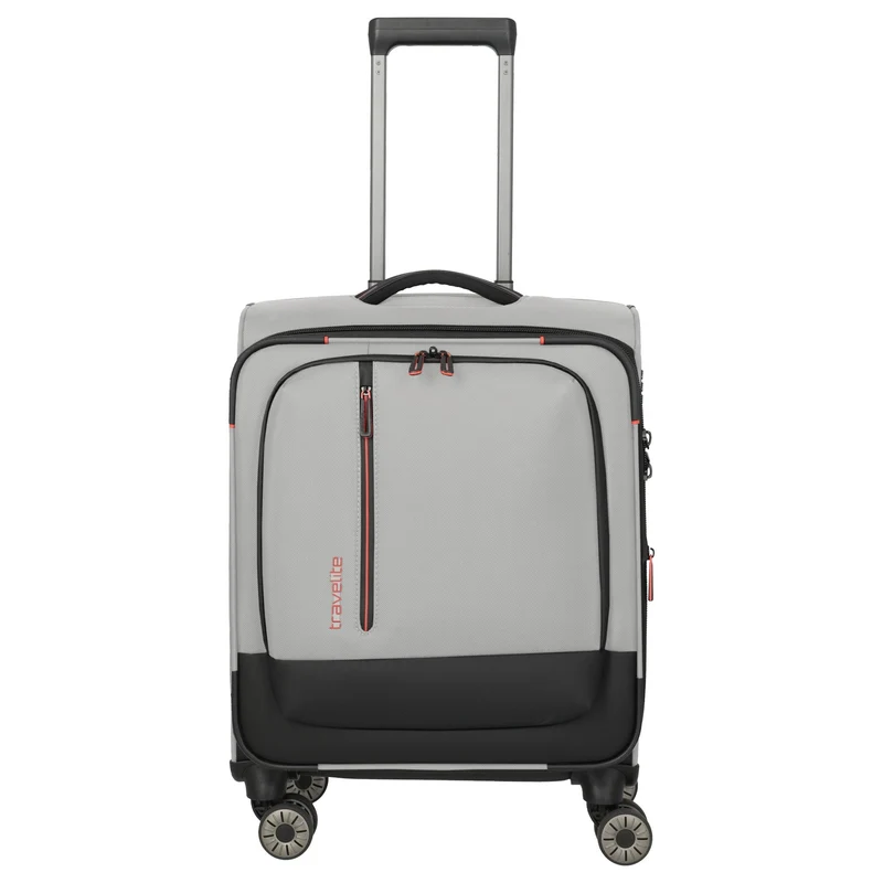 Travelite Crosslite - 4-Rollen-Kabinentrolley S 55 cm erw. (natur)