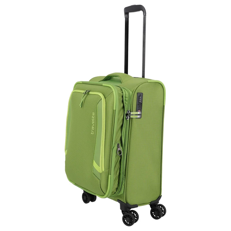 Travelite Corsiica - 4-Rollen-Kabinentrolley S 55 cm erw. (fresh green)