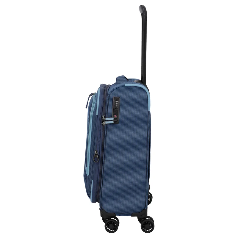 Travelite Corsiica - 4-Rollen-Kabinentrolley S 55 cm erw. (blue)