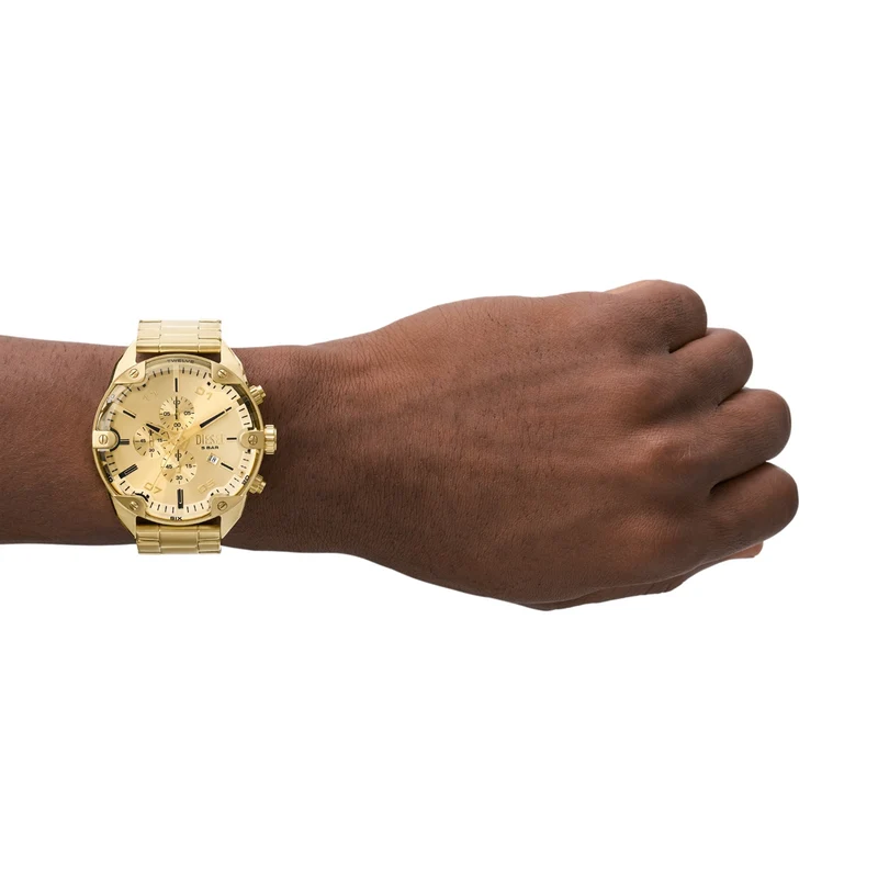 Diesel Spiked herren Uhr Gold DZ4608