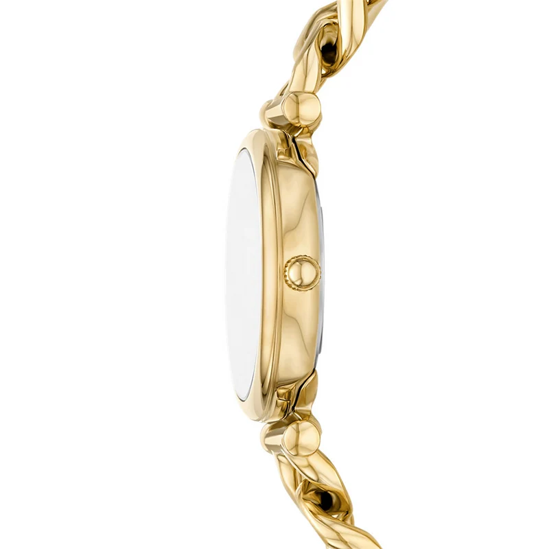 Fossil Carlie Damenuhr Aus Gold Und Schwarzen Perlen ES5416