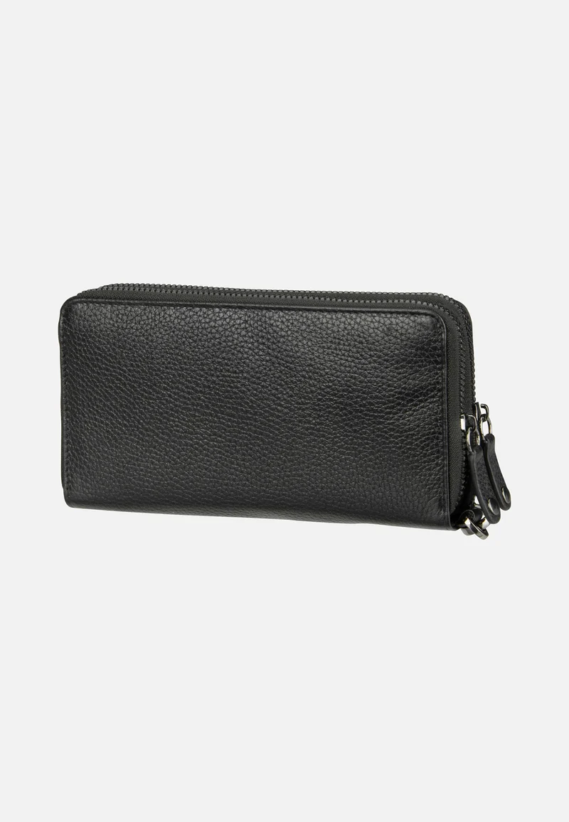 Elsa Ladies Double Zip Schwarz - Portemonnaie