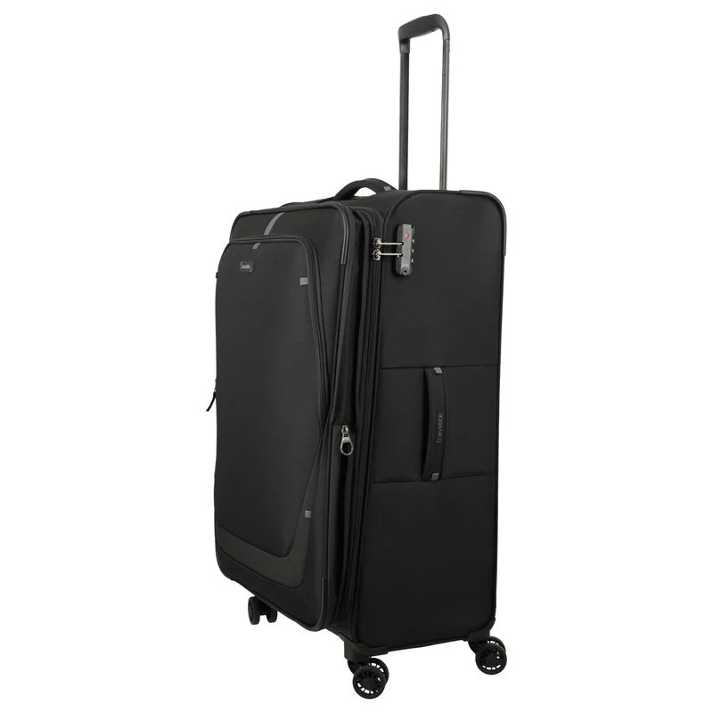 Travelite Umbria - 4-Rollen-Trolley-Set 3 tlg. (schwarz)