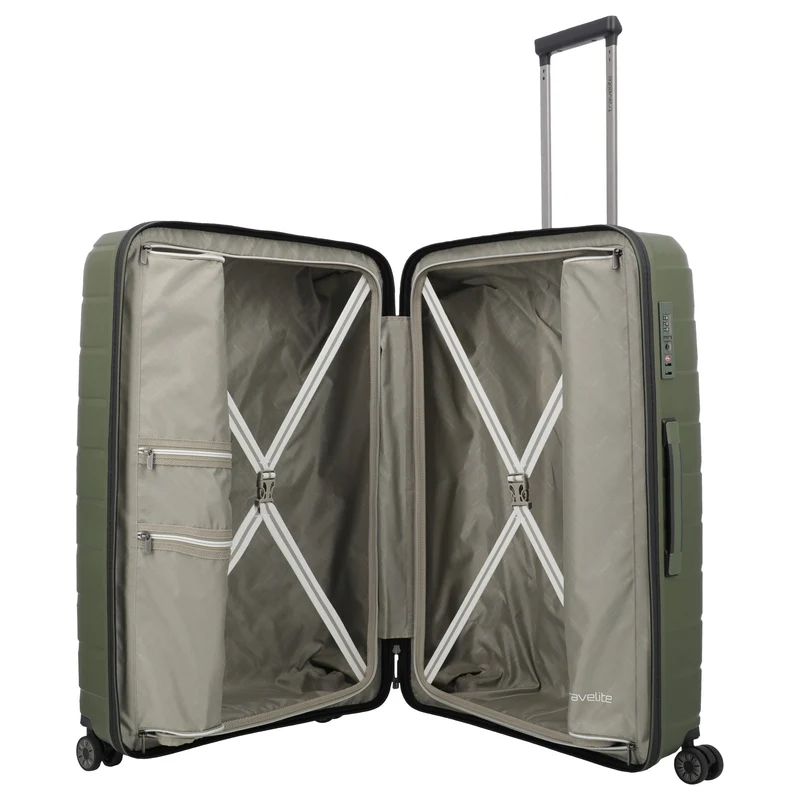 Travelite Air Base - 4-Rollen-Trolley Set 3tlg. erw. (olive)