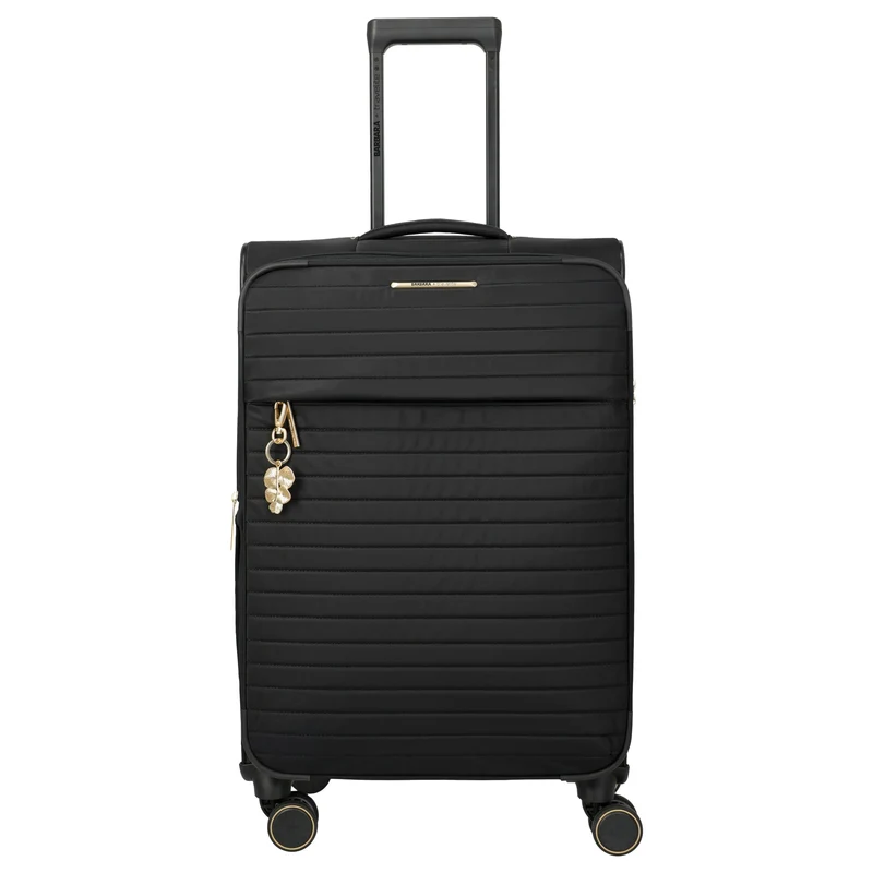 Travelite BARBARA Stepp - 4-Rollen-Trolley M 68 cm erw. (schwarz)