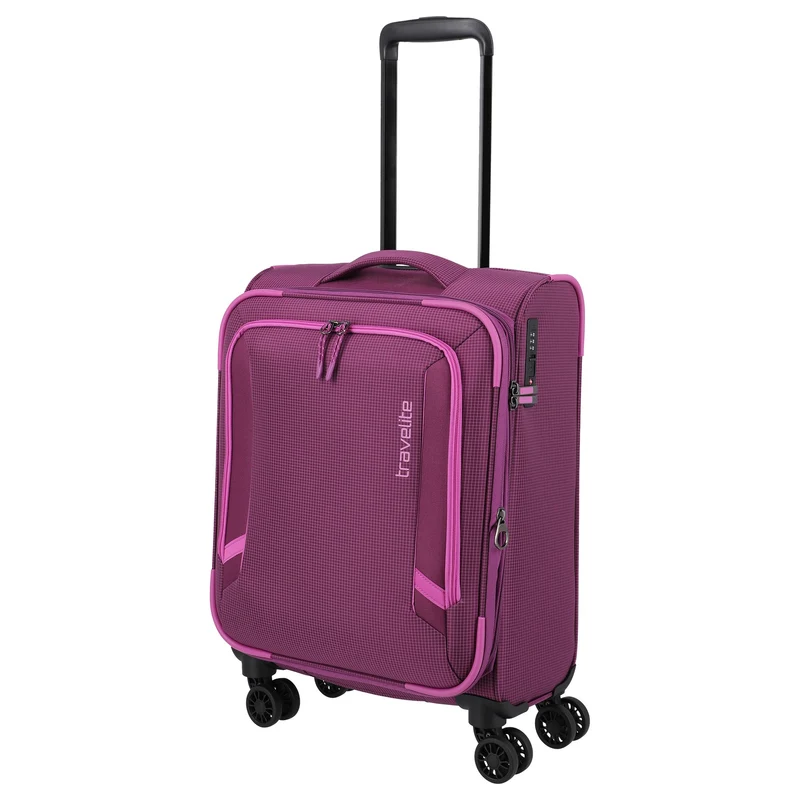Travelite Corsiica - 4-Rollen-Kabinentrolley S 55 cm erw. (pink)