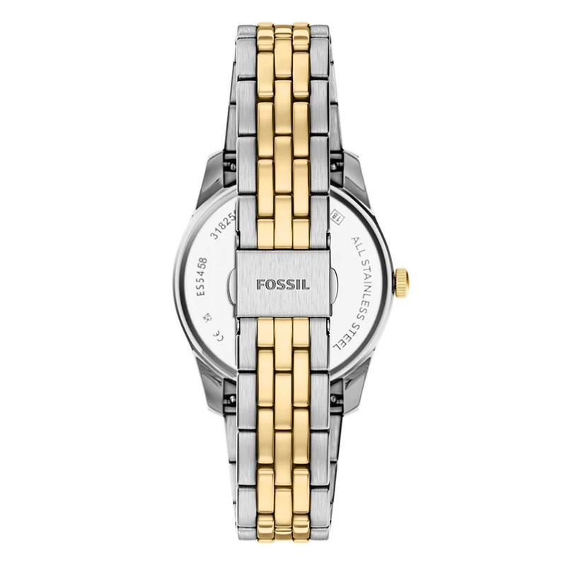 Fossil Scarlette Round Black Dial Watch ES5458