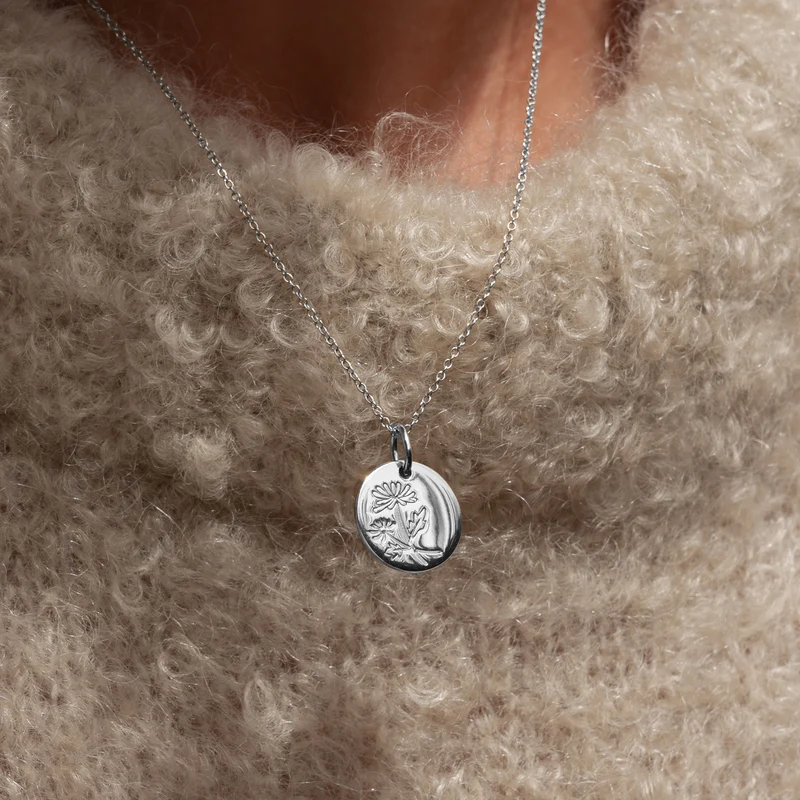 Violet Hamden Venus 925 Sterling Silberne Halskette mit Geburtsblume VH340026-JUN