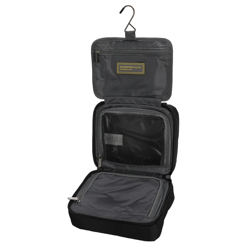 Mandarina Duck Zephyr - Kulturbeutel zum Aufhängen 21.5 cm (black)