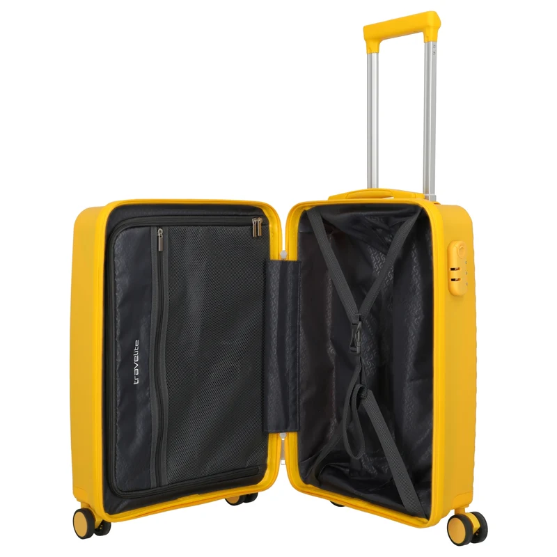 Travelite Pacific - 4-Rollen-Kabinentrolley 55 cm (yellow)