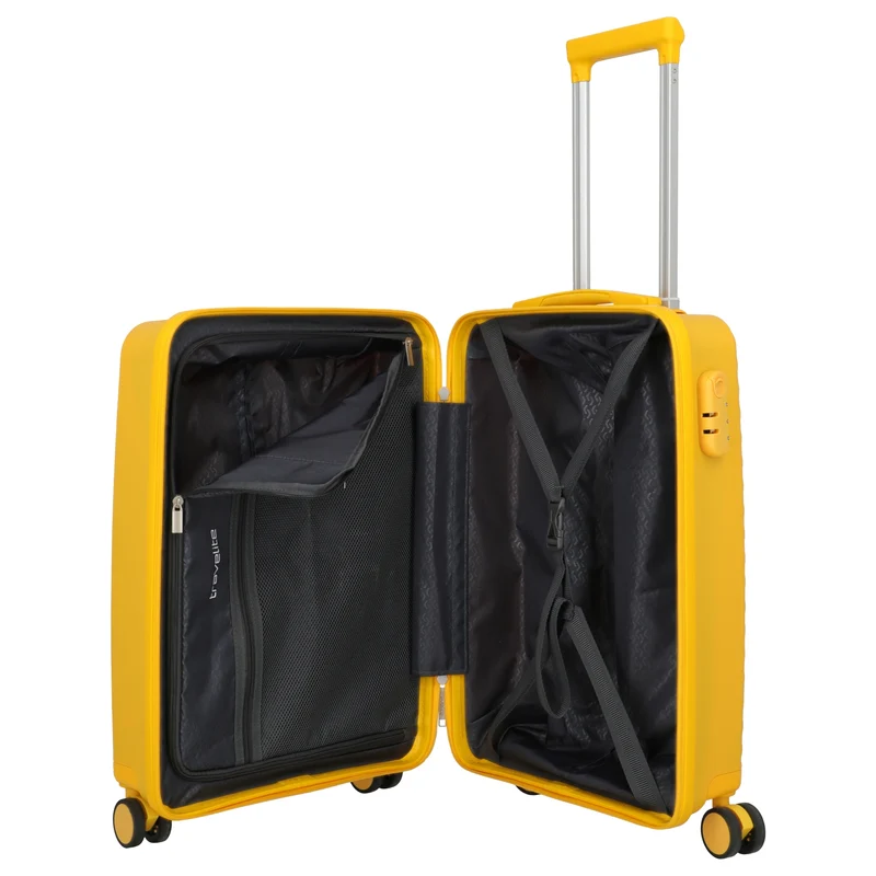 Travelite Pacific - 4-Rollen-Kabinentrolley 55 cm (yellow)