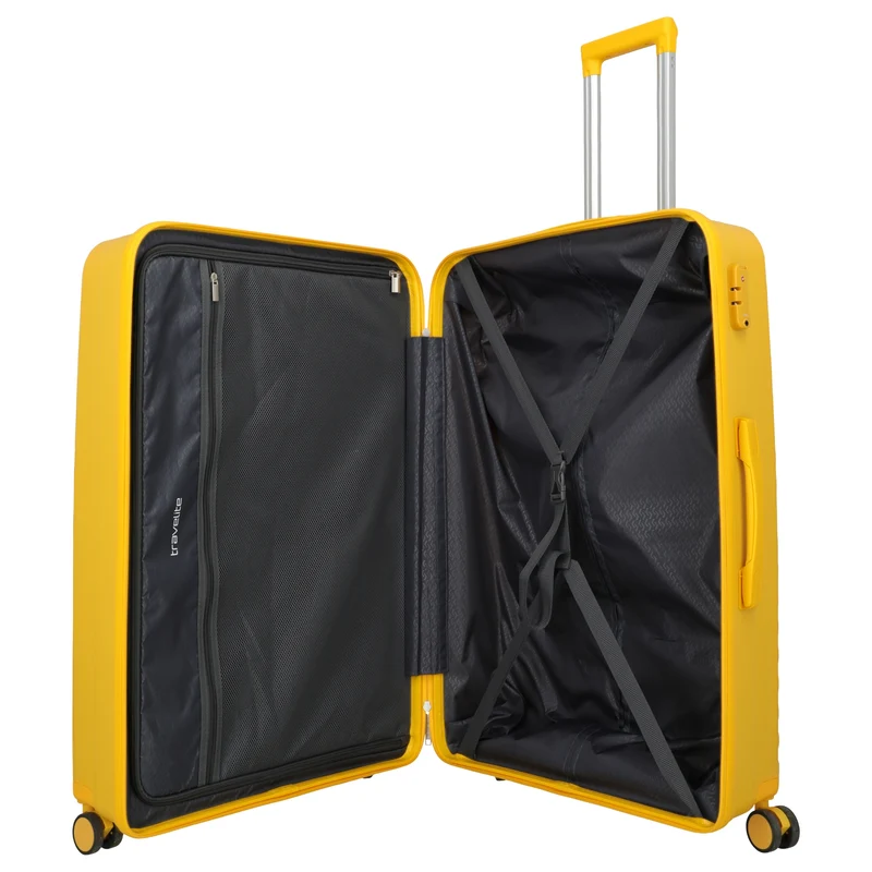 Travelite Pacific - 4-Rollen-Trolley 78 cm (yellow)
