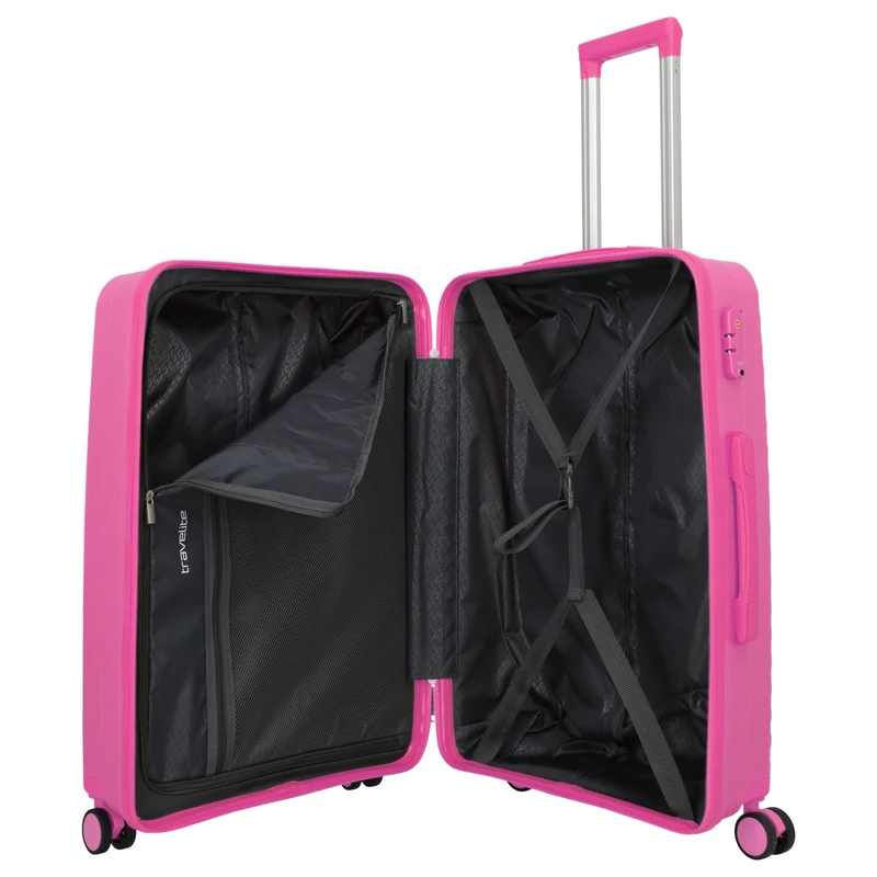 Travelite Pacific - 4-Rollen-Trolley 67 cm (pink)