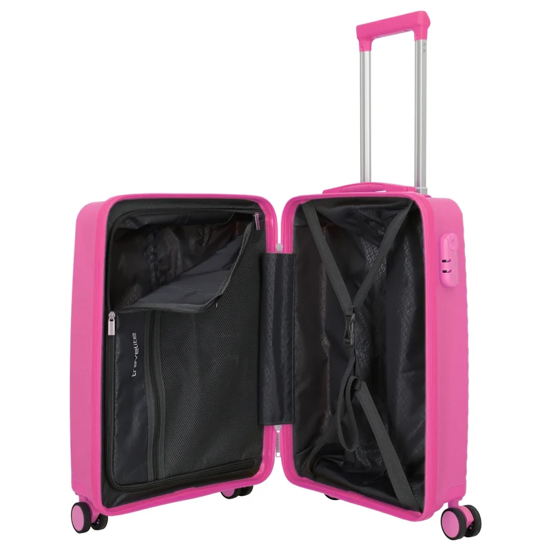 Travelite Pacific - 4-Rollen-Kabinentrolley 55 cm (pink)