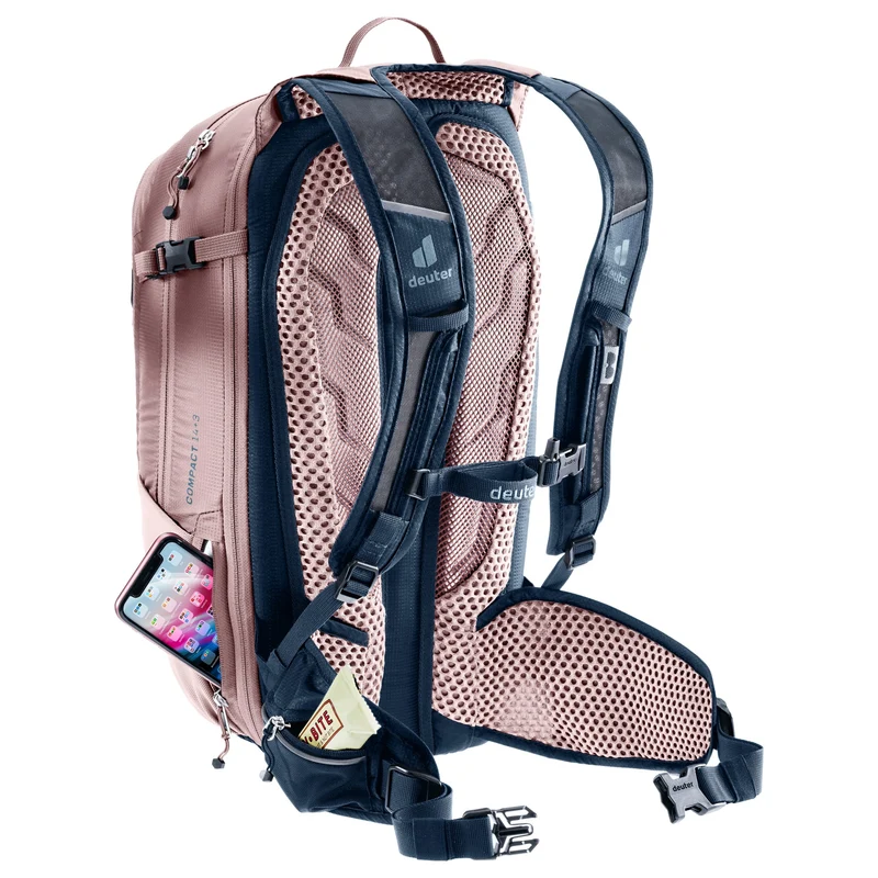 Deuter Compact 14+3 - Fahrradrucksack 48 cm (ink-ashrose)