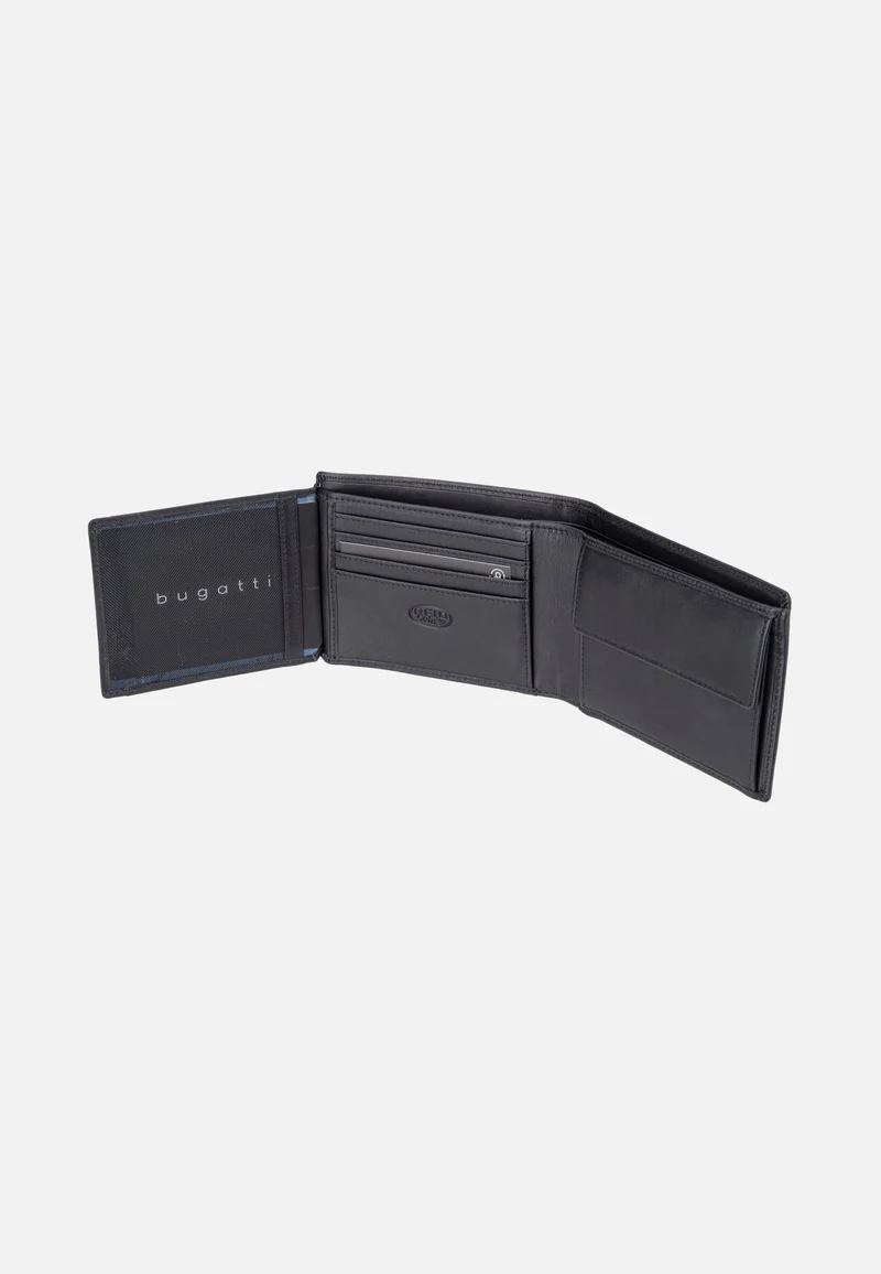 Romeo Airtag Wallet With Flap Black - Portemonnaie