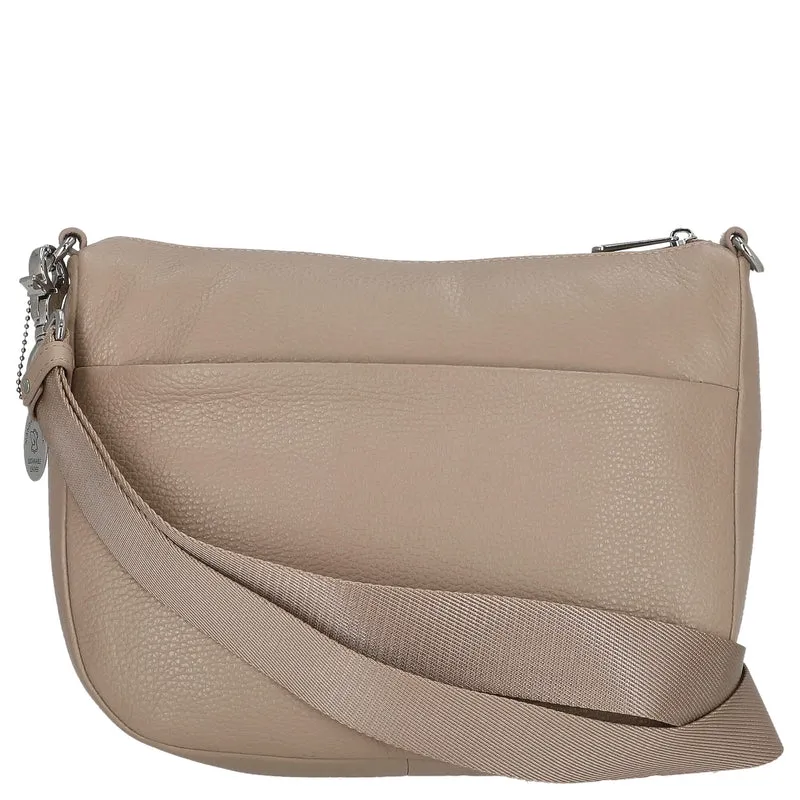 Mandarina Duck Mellow Leather Hobo - Umhängetasche 28.5 cm (warm taupe)