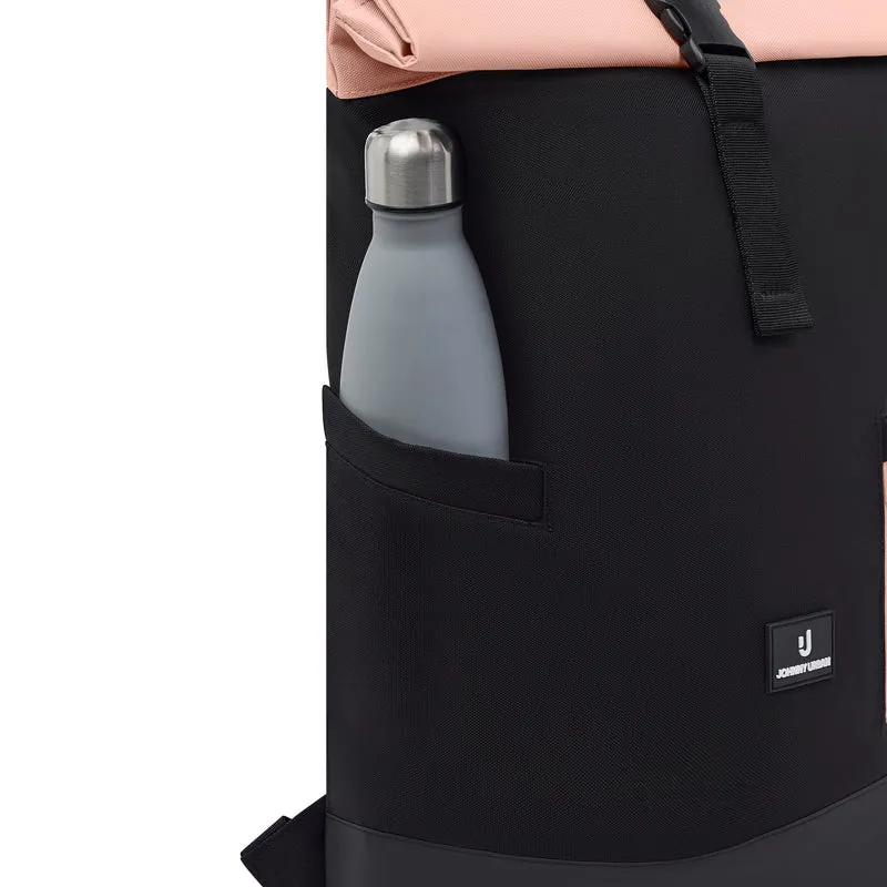 Johnny Urban Luca Medium - Rolltop Backpack 42 cm (black-rose)