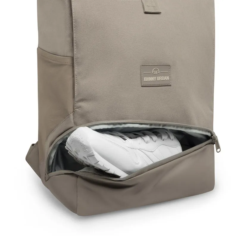 Johnny Urban Allen Medium - Rolltop Backpack 40 cm (desert grey)