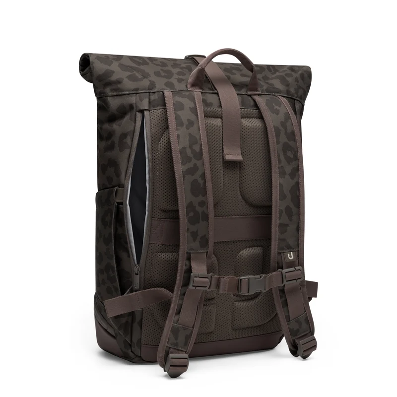 Johnny Urban Allen Medium - Rolltop Backpack 40 cm (brown leo)