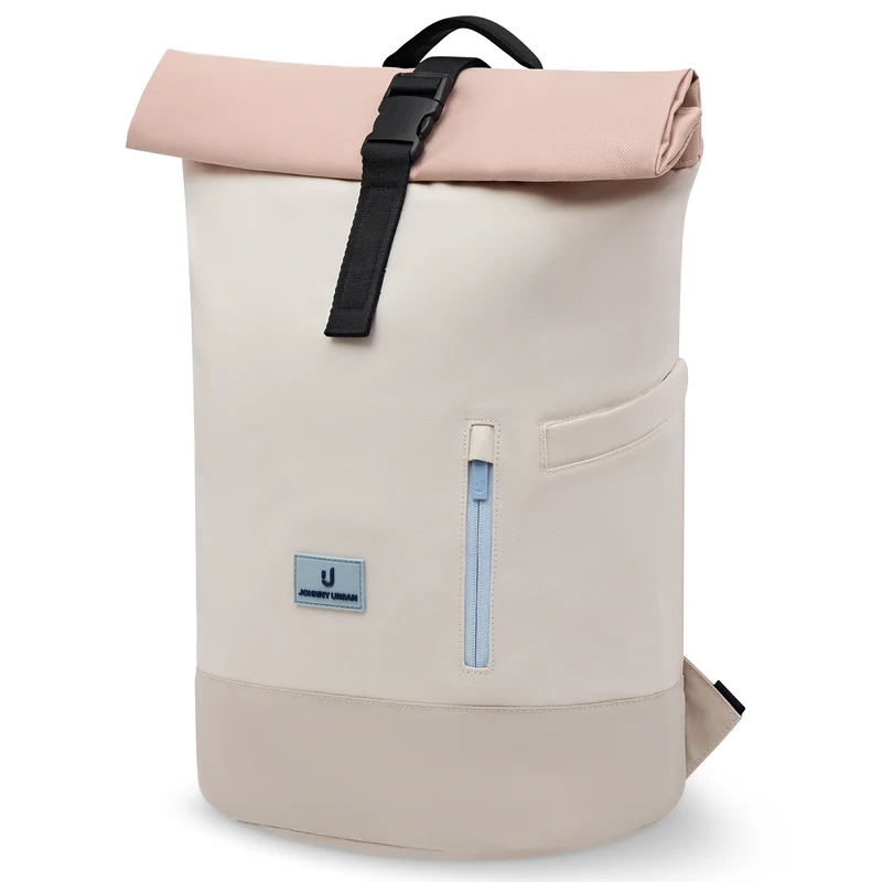 Johnny Urban Luca Medium - Rolltop Backpack 42 cm (sand-rose)