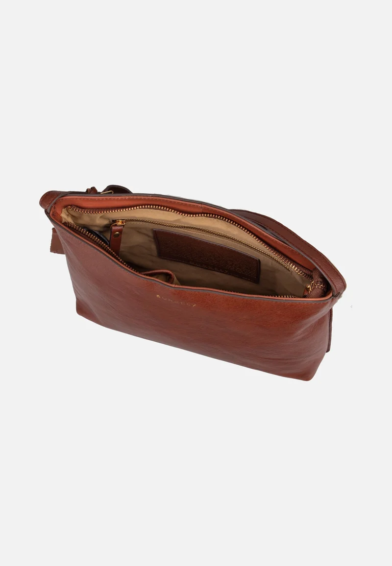 Fine Florence Zip 1001705 Chestnut - Crossbody Bag