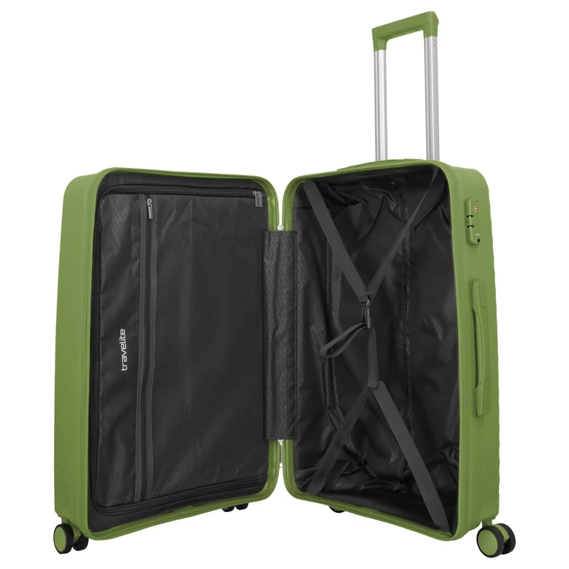 Travelite Pacific - 4-Rollen-Trolley 67 cm (olive)