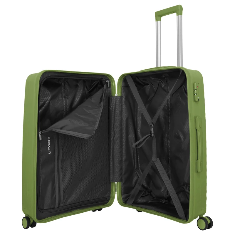 Travelite Pacific - 4-Rollen-Trolley 67 cm (olive)